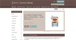 Desktop Screenshot of exoticcoffeebean.com